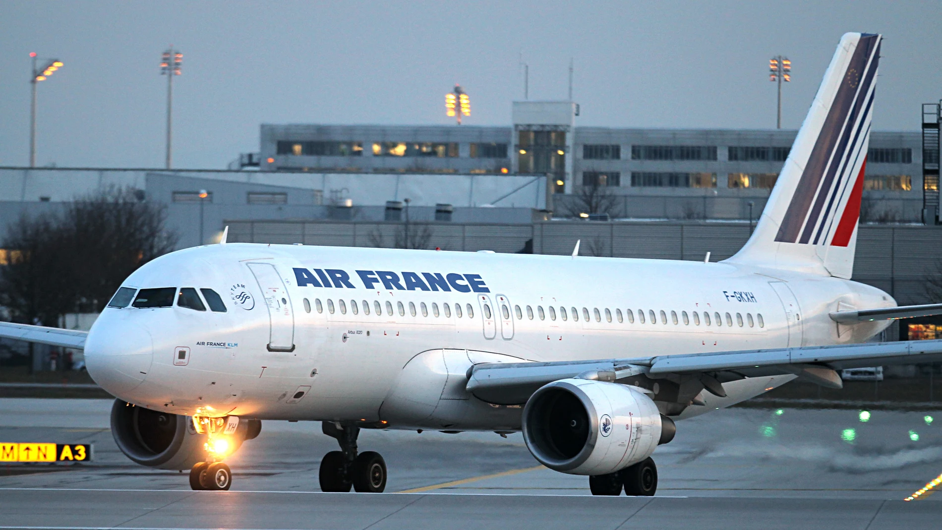 (Foto de ARCHIVO) FILED - 25 February 2014, Bavaria, Munich: A passenger plane of the French airline Air France, stands at the airport in Munich. Photo: picture alliance / dpa 25/02/2014 ONLY FOR USE IN SPAIN