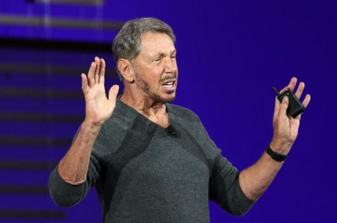SAN FRANCISCO, CALIFORNIA - SEPTEMBER 16: Oracle chairman of the board and chief technology officer Larry Ellison delivers a keynote address during the 2019 Oracle OpenWorld on September 16, 2019 in San Francisco, California. Oracle chairman of the board and chief technology officer Larry Ellison kicked off the 2019 Oracle OpenWorld with a keynote address. The annual convention runs through September 19. 