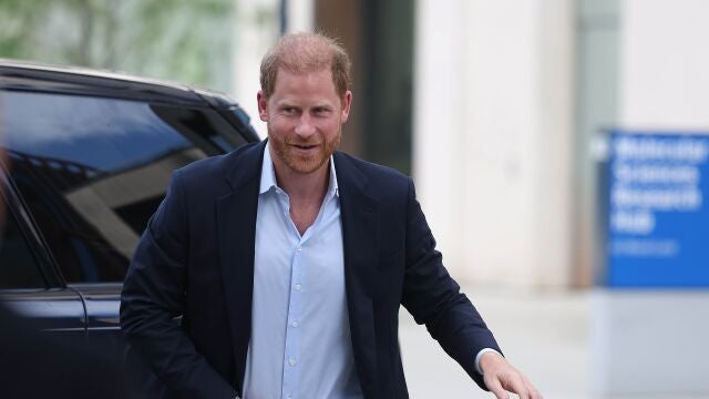  Britain's Prince Harry arrives to visit the Center for Blast Injury Studies at Imperial College in London, Britain, 10 September 2025. The visit is part of a series of engagements during Prince Harry's four-day trip to the UK. (Reino Unido, Londres) 