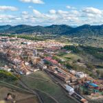 Vista aérea de Almadén (Ciudad Real)