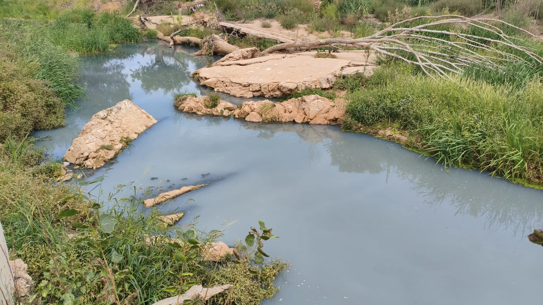 El Ayuntamiento de Requena investiga el origen de un vertido en el río Magro REMITIDA / HANDOUT por AYUNTAMIENTO DE REQUENA Fotografía remitida a medios de comunicación exclusivamente para ilustrar la noticia a la que hace referencia la imagen, y citando la procedencia de la imagen en la firma 14/09/2025
