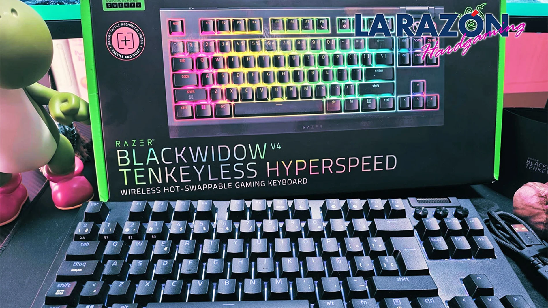 La Razon Hardgaming - BlackWidow V4 Tenkeyless HyperSpeed: Menos espacio y más control en este teclado compacto