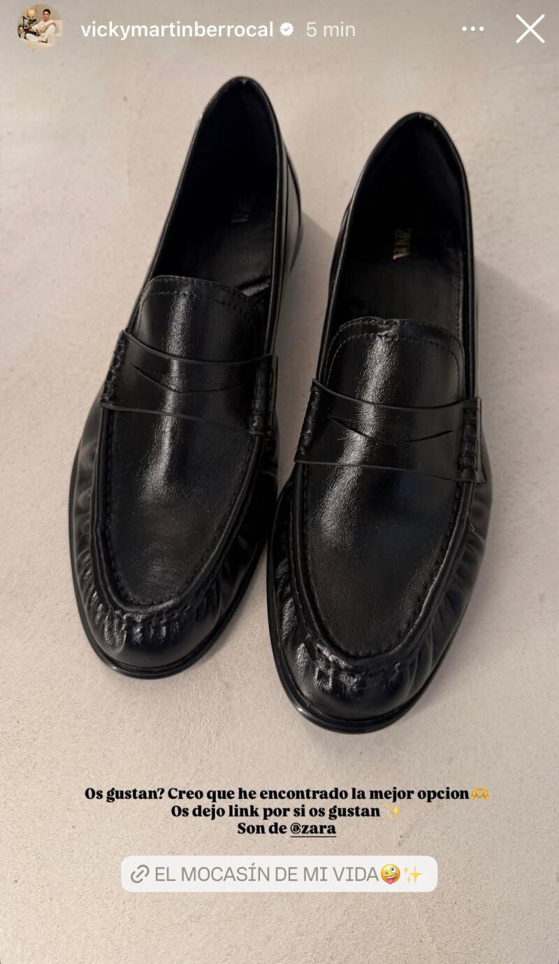 El mocasín de Vicky.