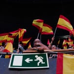 Ambiente en el acto de Vox celebrado el domingo en Madrid
