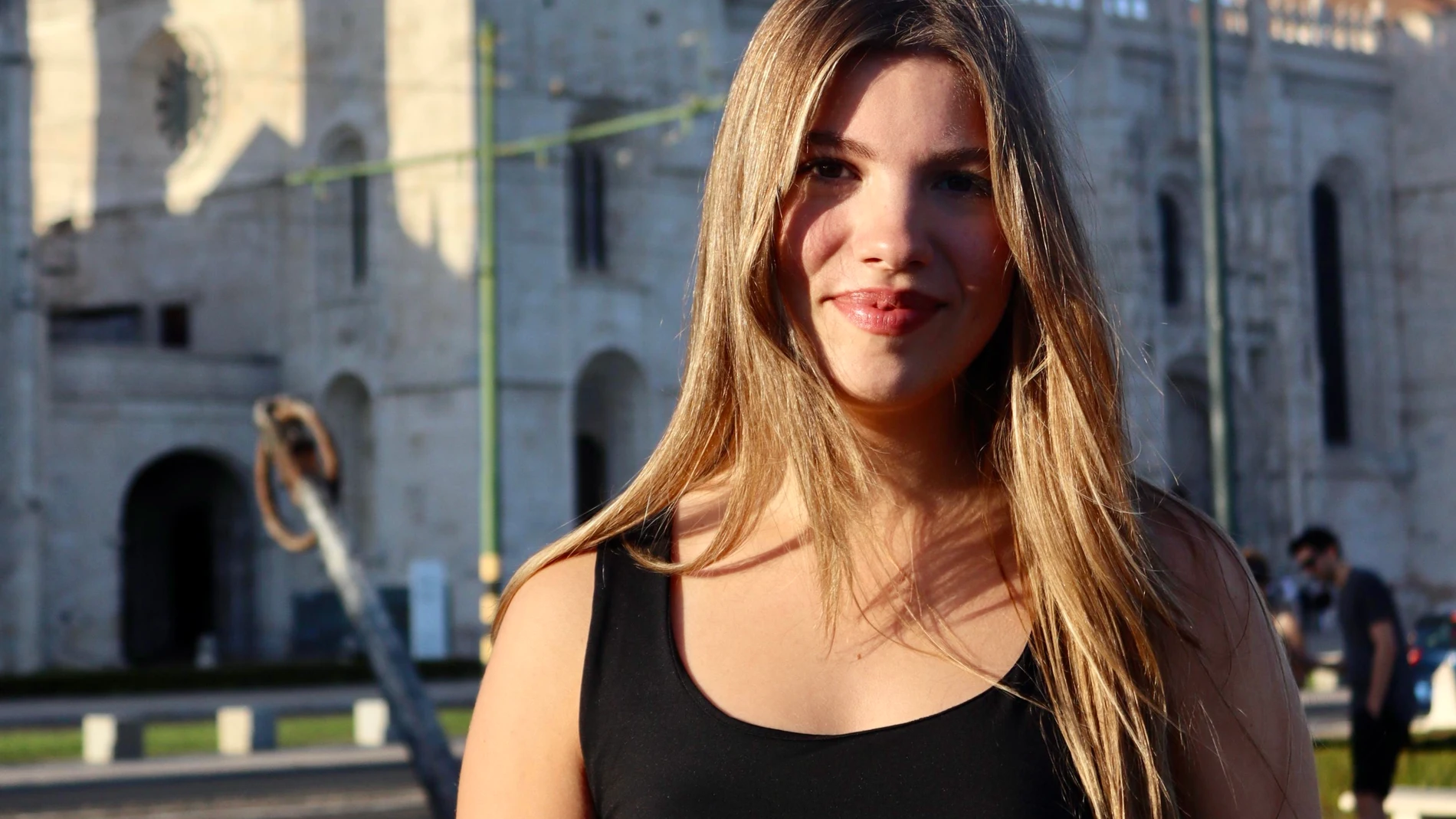 La infanta Sofía posa en el centro privado Forward College, adscrito a la Universidad de Londres, a 15 de septiembre de 2025, en Lisboa (Portugal).FAMOSOS;CASA REAL;INFANTACasa de S.M. el Rey15/09/2025