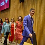 El presidente del Gobierno, Pedro Sánchez, preside la reunion del grupo PSOE en el Congreso de los Diputados. 