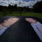 Proyección de Trump y Epstein en el castillo de Windsor