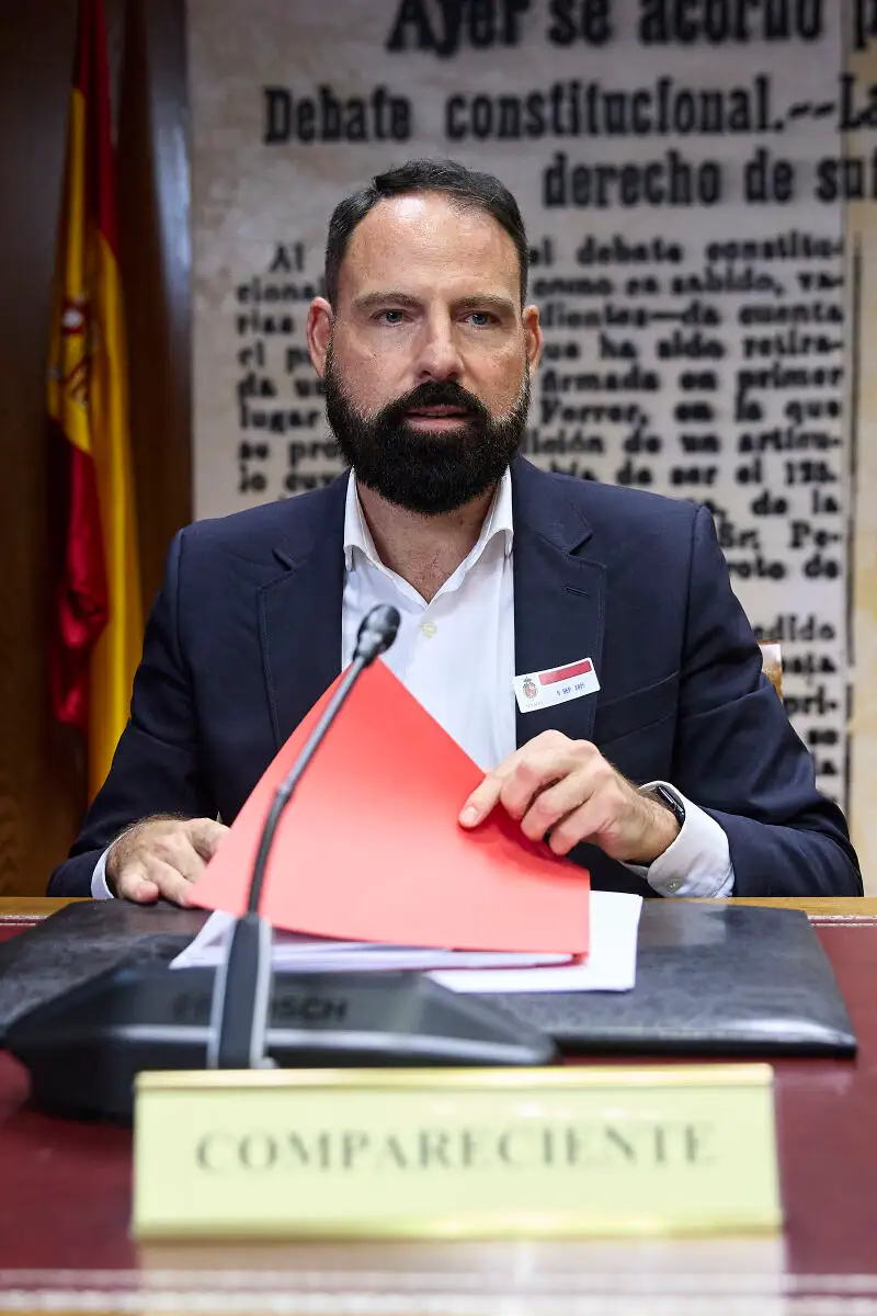 El presidente de Enusa, Mariano Moreno Pavón, comparece en la comisión de investigación sobre el ‘caso Koldo’ en el Senado