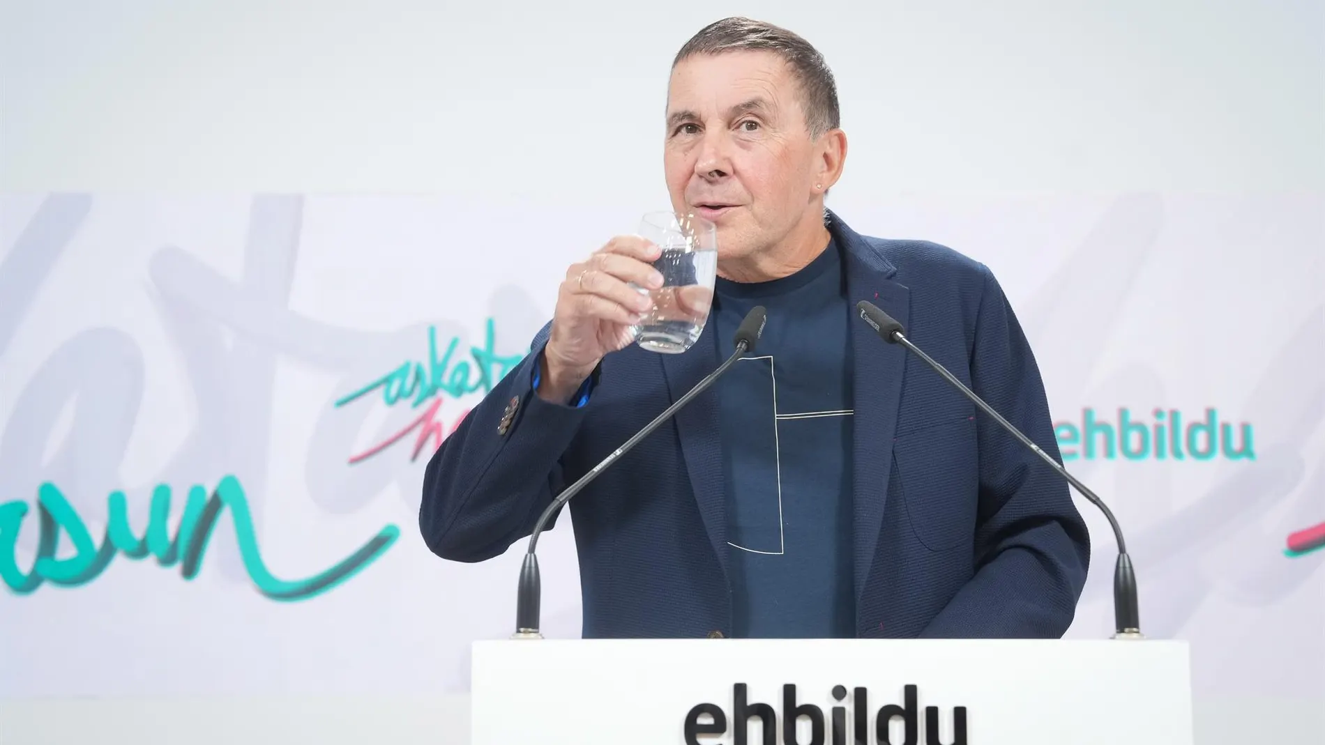MADRID.-Otegi defiende que la reacción popular ante el "genocidio" de Israel es "sana" tras la suspensión de la Vuelta en Madrid