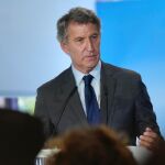 Alberto Núñez Feijóo, este lunes en Génova 13, durante la Junta Directiva Nacional del PP. 