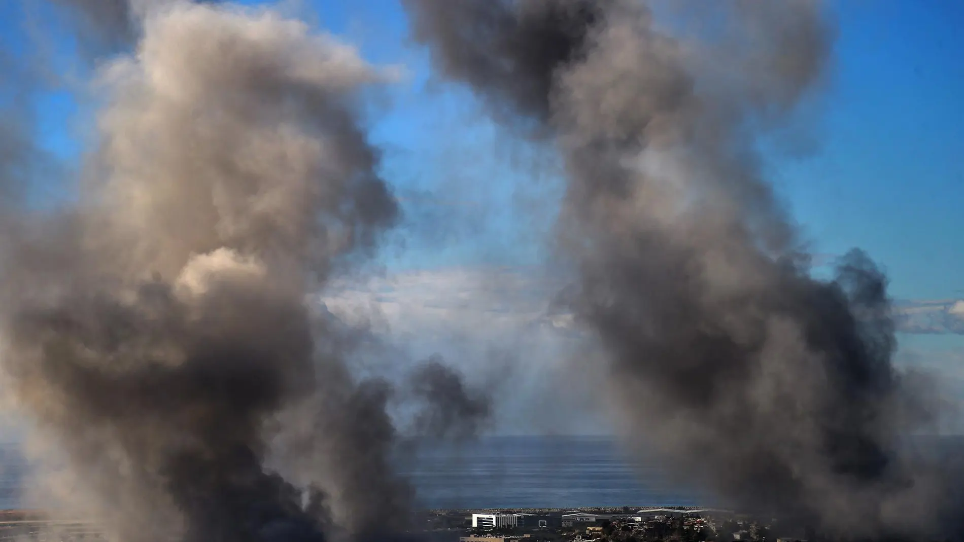 Imagen de archivo de un bombardeo contra Líbano