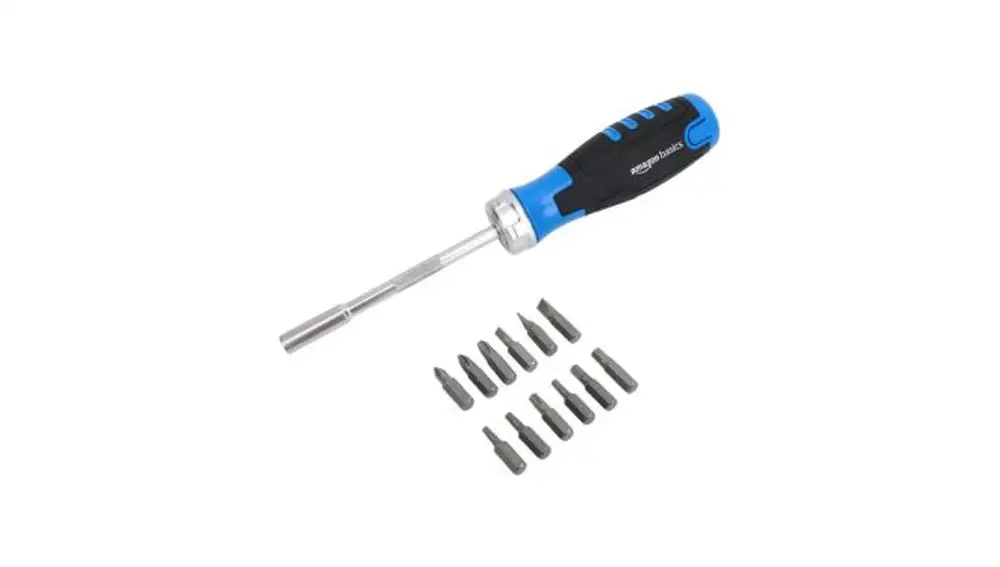 Destornillador de carraca Amazon Basics