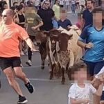 Corrida de vaquillas con menores