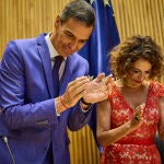El presidente del Gobierno, Pedro Sánchez, preside la reunion del grupo PSOE en el Congreso de los Diputados. 