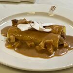 La Finca de Santa Luzia de Sant Joan d’Alacant que ha elaborado hoy su tapa, Mini canelón de carrillada guisada, boletus y foie.