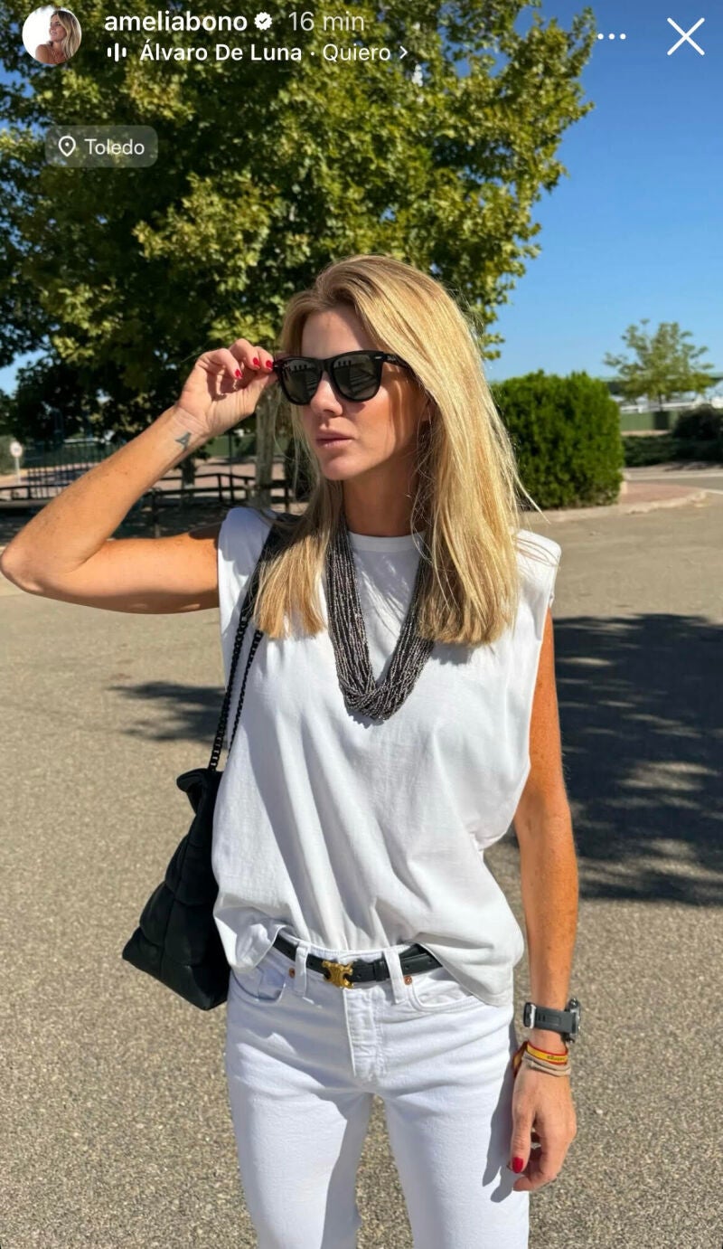 El look de Amelia Bono.