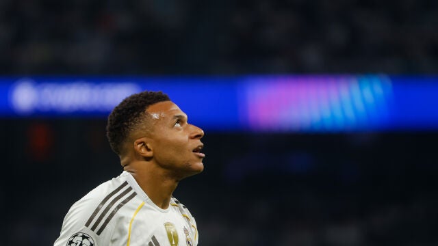 Mbappé, durante el partido ante el Marsella