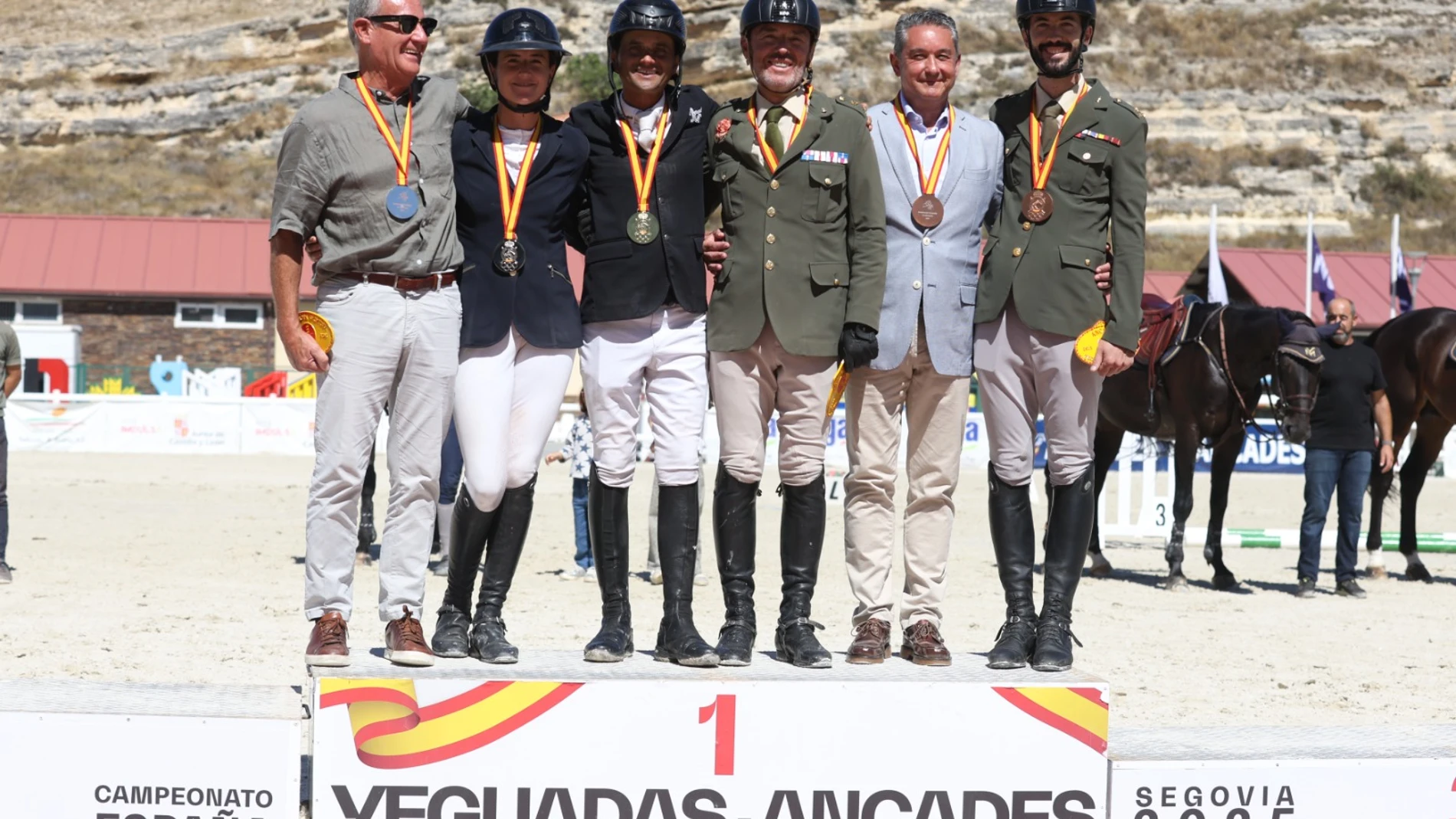 Podio del Campeonato de España de Yeguadas