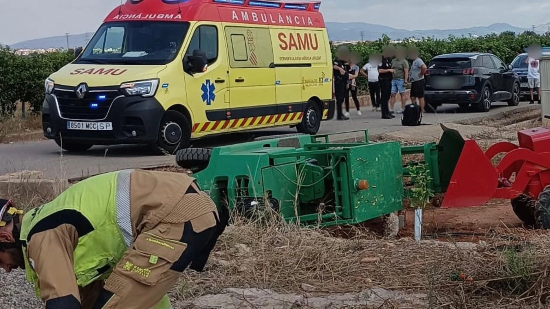Sucesos.- Fallece un hombre de 39 años al volcar una carretilla elevadora en Vila-real (Castellón)