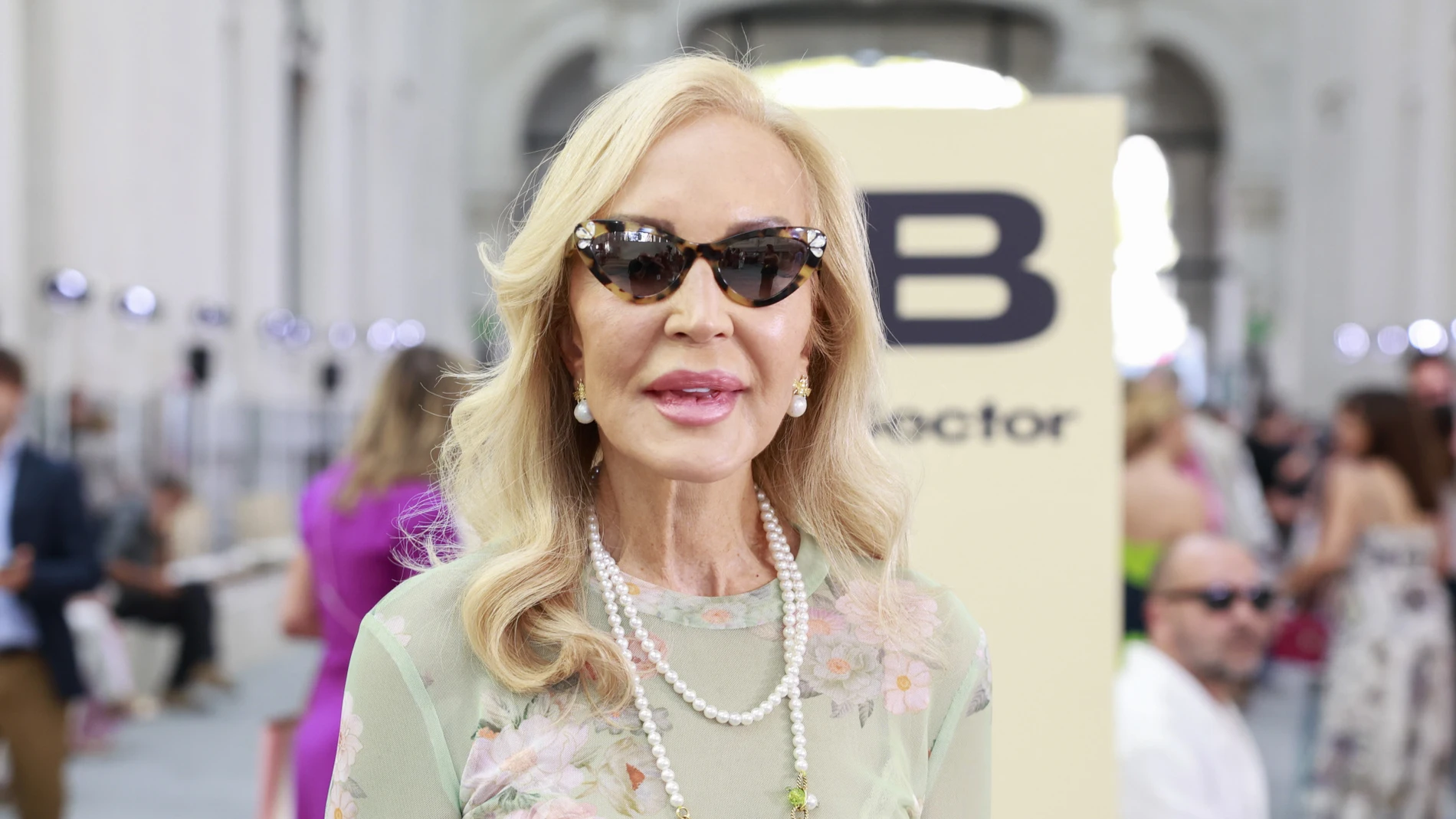 Carmen Lomana en el desfile de SilviaTcherassi