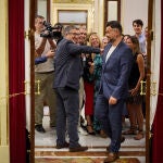 Sesión de control al Gobierno en el Congreso de los Diputados. Comparecen el presidente del Gobierno Pedro Sánchez, María Jesús Montero, Félix Bolaños, Fernando Grande-Marlaska, Oscar Puente. Asisten por el PP Alberto Nuñez Feijoo, Ester Muñoz, Miguel Tellado, por Vox Santiago Abascal, y Gabriel Rufian (ERC), Míriam Nogueras (Junts per Catalunya) y Mertxe Aizpurua por (Bildu) 
