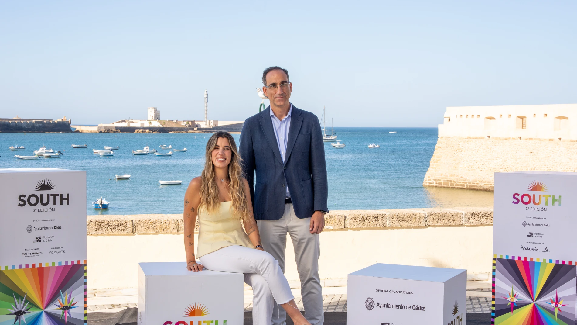 Claudia Campillo y Gonzalo Sagardía, en la presentación de 'Vulnerables'.