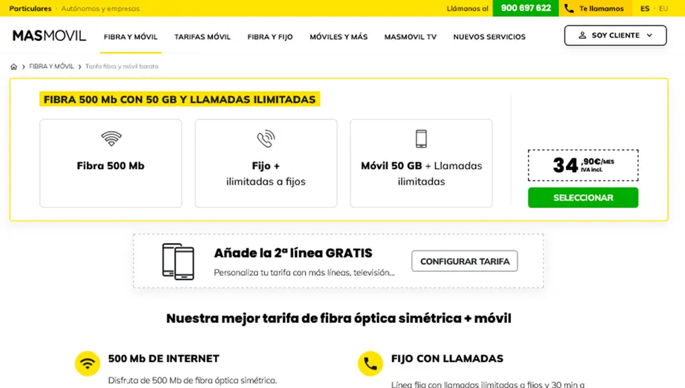 La tarifa para personas que no sean de DIGI