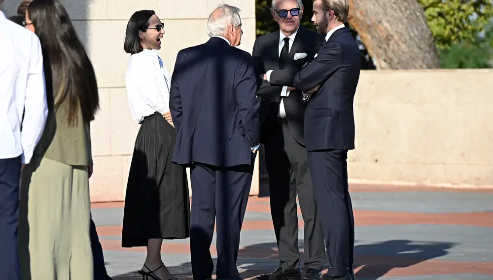 Familiares y amigos despiden al empresario y economista José María Castellano en Madrid