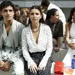 Tana Rivera con look de lunares.