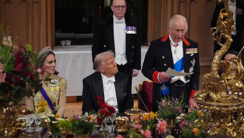 EEUU/R.Unido.- Carlos III elogia el "compromiso" de Trump para "encontrar soluciones" a conflictos internacionales
