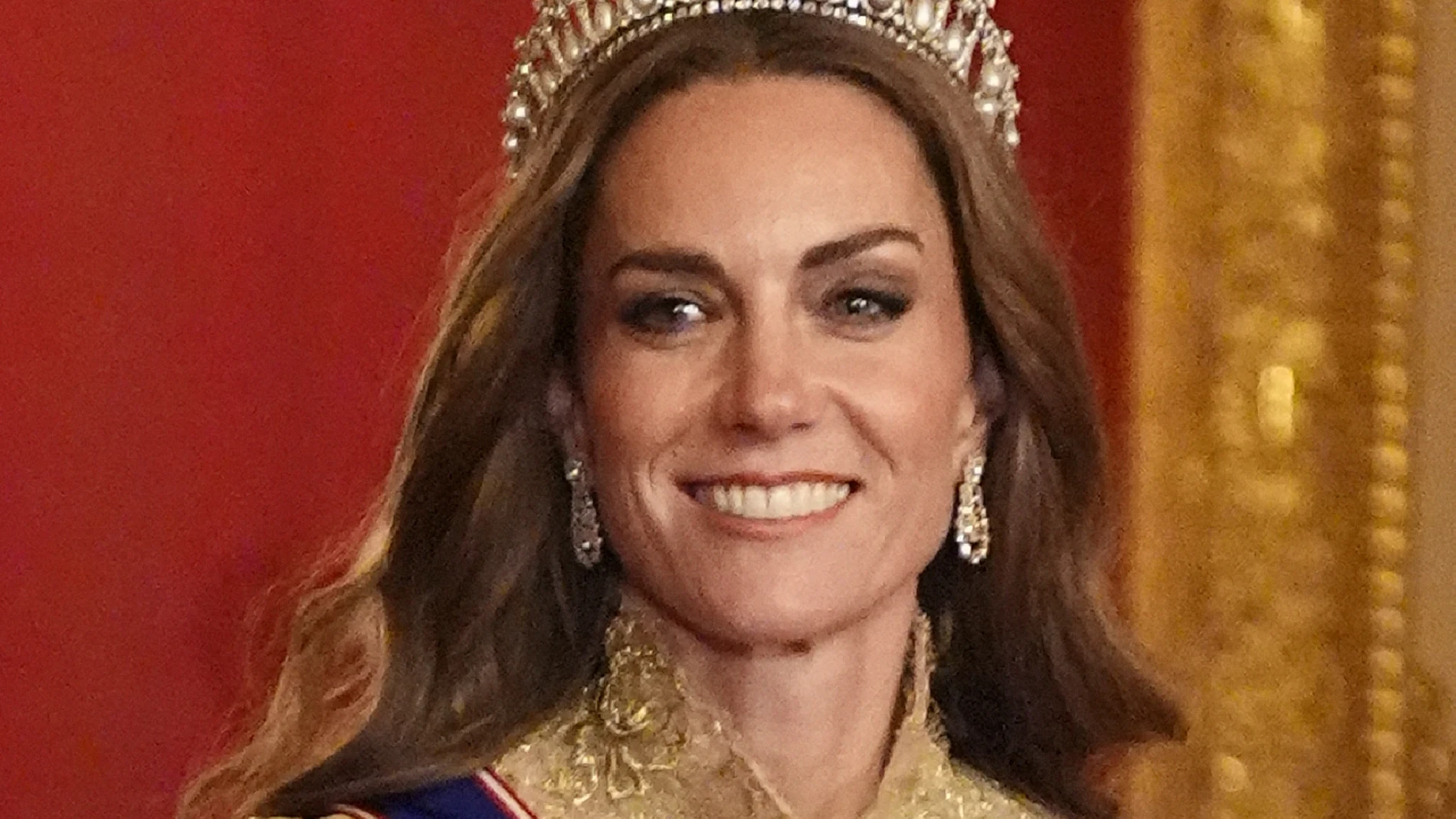 Kate Middleton en la cena de gala en Windsor con los Trump