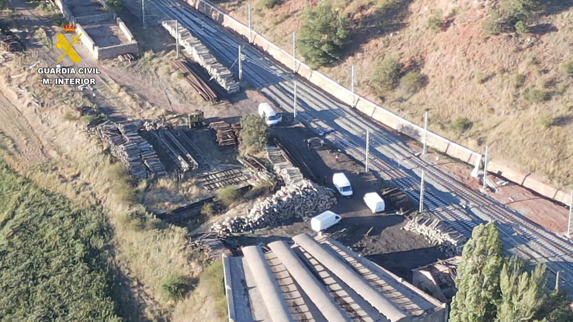 Detenidas 11 personas por sustracción de vías férreas y cableado en Palencia y Soria