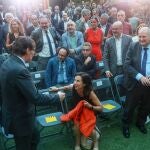 Salvador Illa, ayer con Hereu, Planas y Robles en Madrid