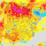 Mapa con la variación de las temperaturas mínimas según la AEMET para este jueves 18 de septiembre