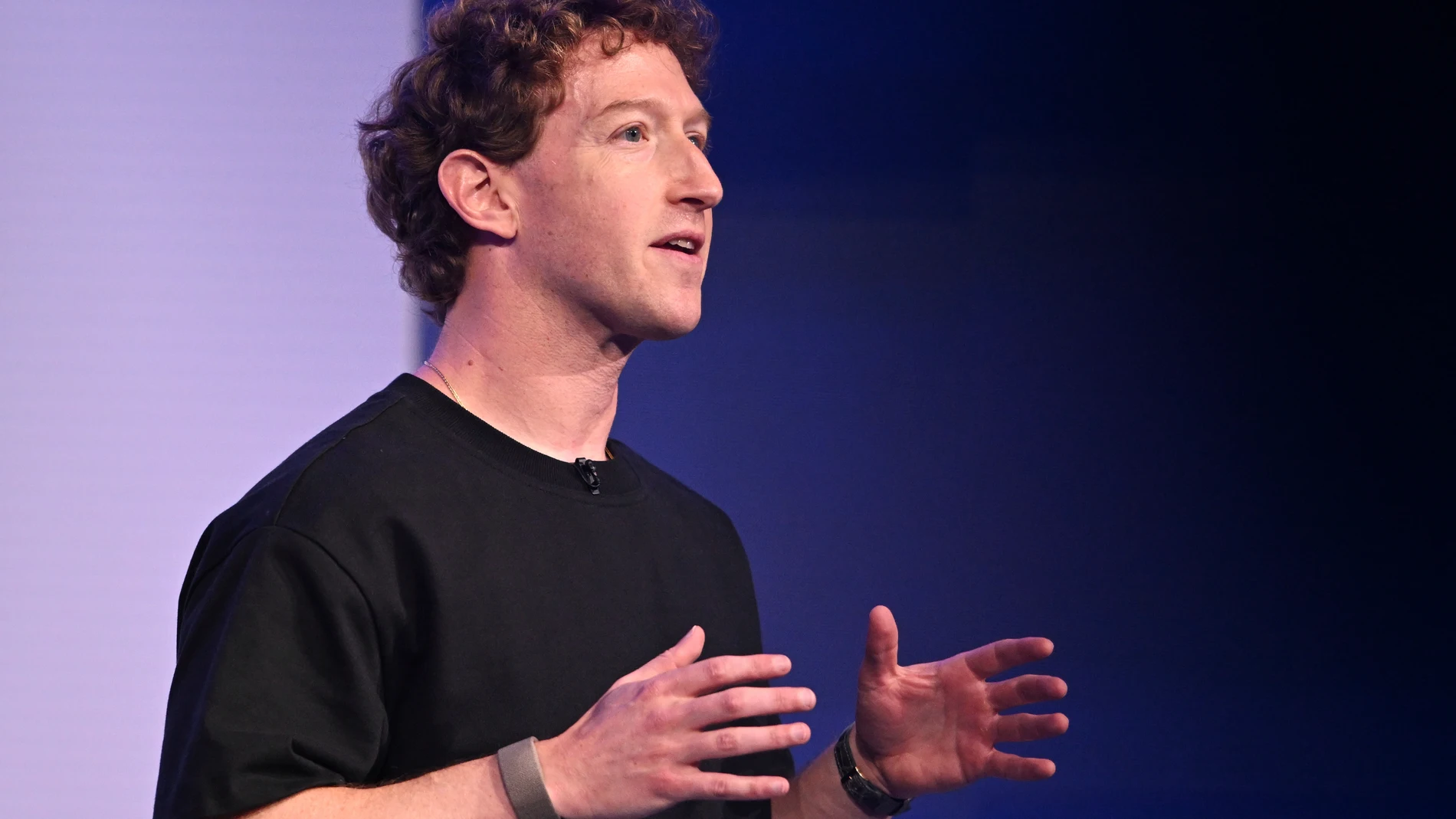 Meta CEO Mark Zuckerberg speaks during the company's Connect developer conference Wednesday, Sept. 17, 2025, in Menlo Park, Calif. (AP Photo/Nic Coury)