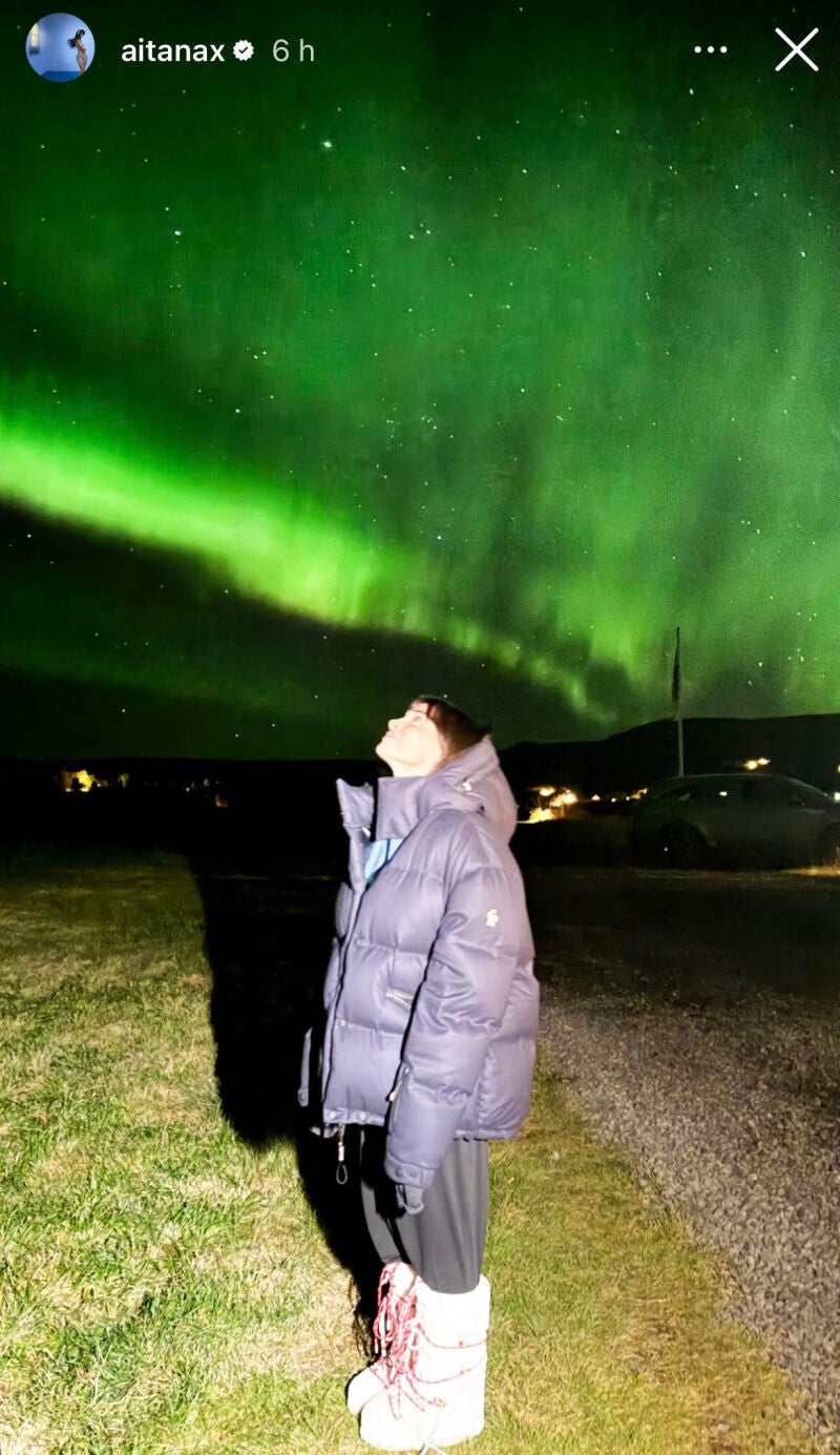 Aitana en Islandia.
