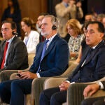 El rey Felipe VI participa en un desayuno de trabajo con empresarios egipcios y españoles en El Cairo con motivo de su viaje oficial al país
