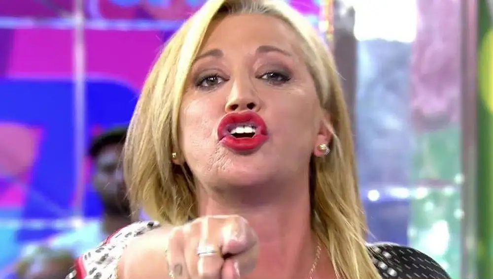 Belén Esteban, muy enfadada