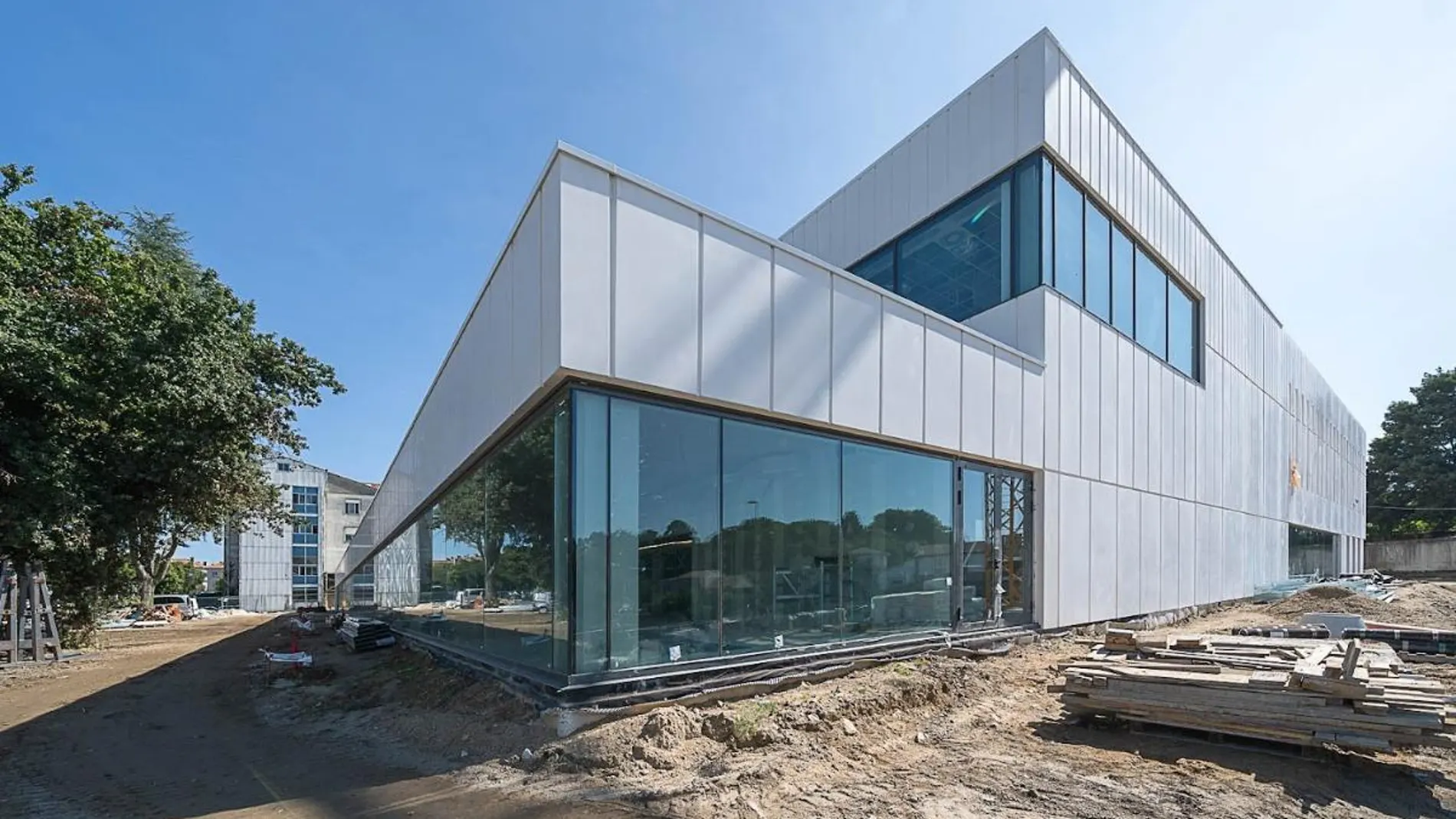 Imagen de archivo del avance de las obras del nuevo Centro de Protonterapia de Galicia.