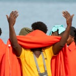 Inmigrantes salvados por Salvamento Marítimo Inmigrantes salvados por Salvamento Marítimo