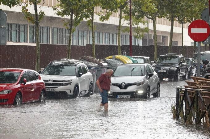 Intensas lluvias en Valladolid