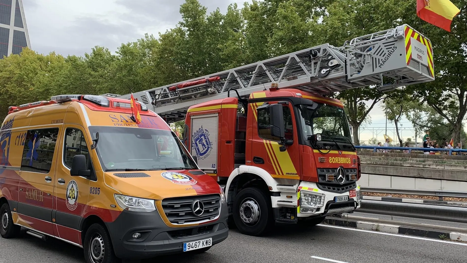 MADRID.-Sucesos.- Seis heridos leves en un accidente en la calle Serrano de madrugada