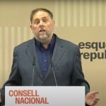 Junqueras defiende asumir más competencias para que Catalunya alcance la "plenitud nacional"