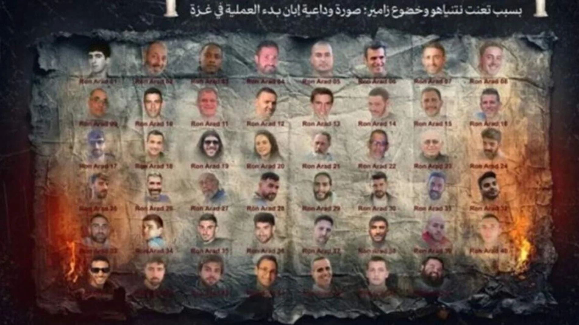 Hamás publica una "imagen de despedida" de los rehenes israelíes