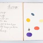 Uno de los libros de Joan Mir&oacute; que aparece en la subasta