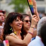 La ministra Ana Redondo en el pregón de las fiestas del Orgullo 2025