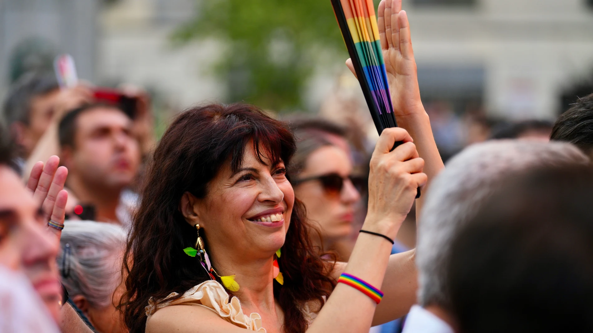 La ministra Ana Redondo en el pregón de las fiestas del Orgullo 2025