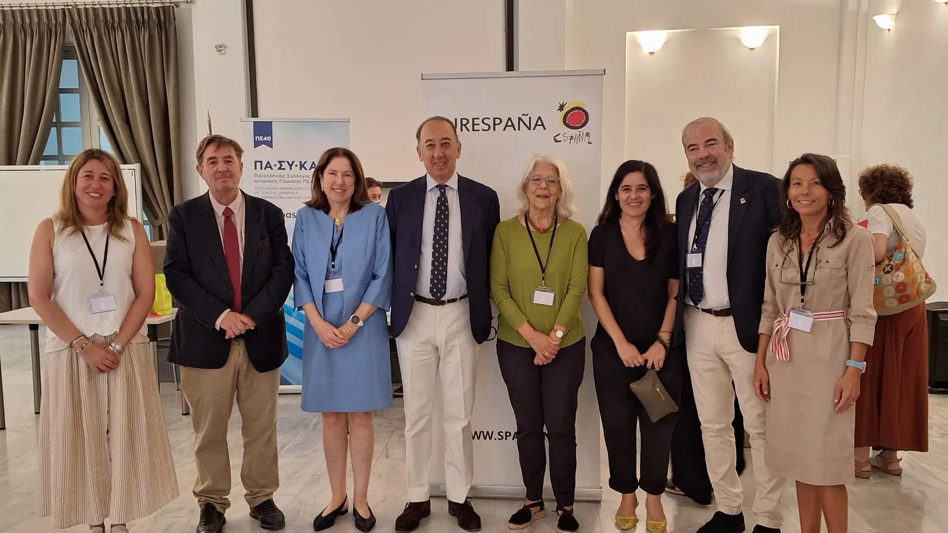 Delegación salmantina en el encuentro de Atenas