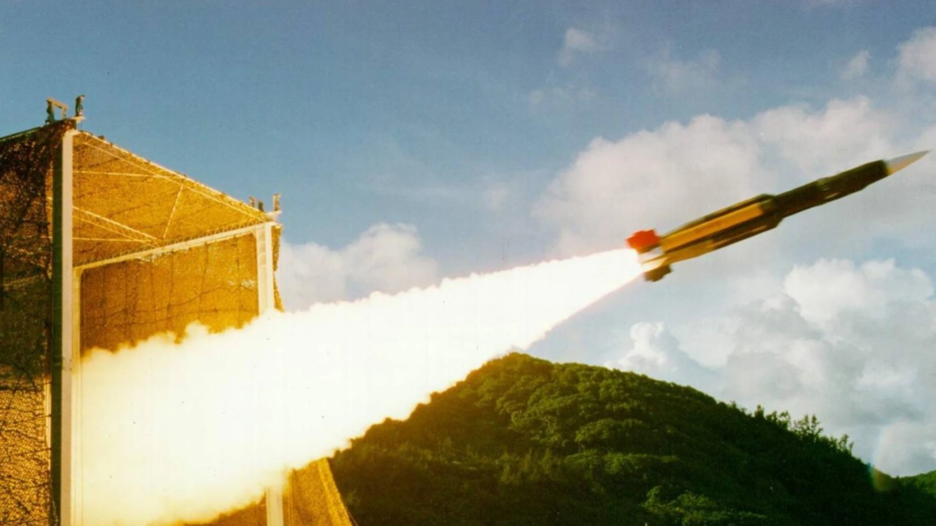 Un misil HF III lanzado desde Taiwán