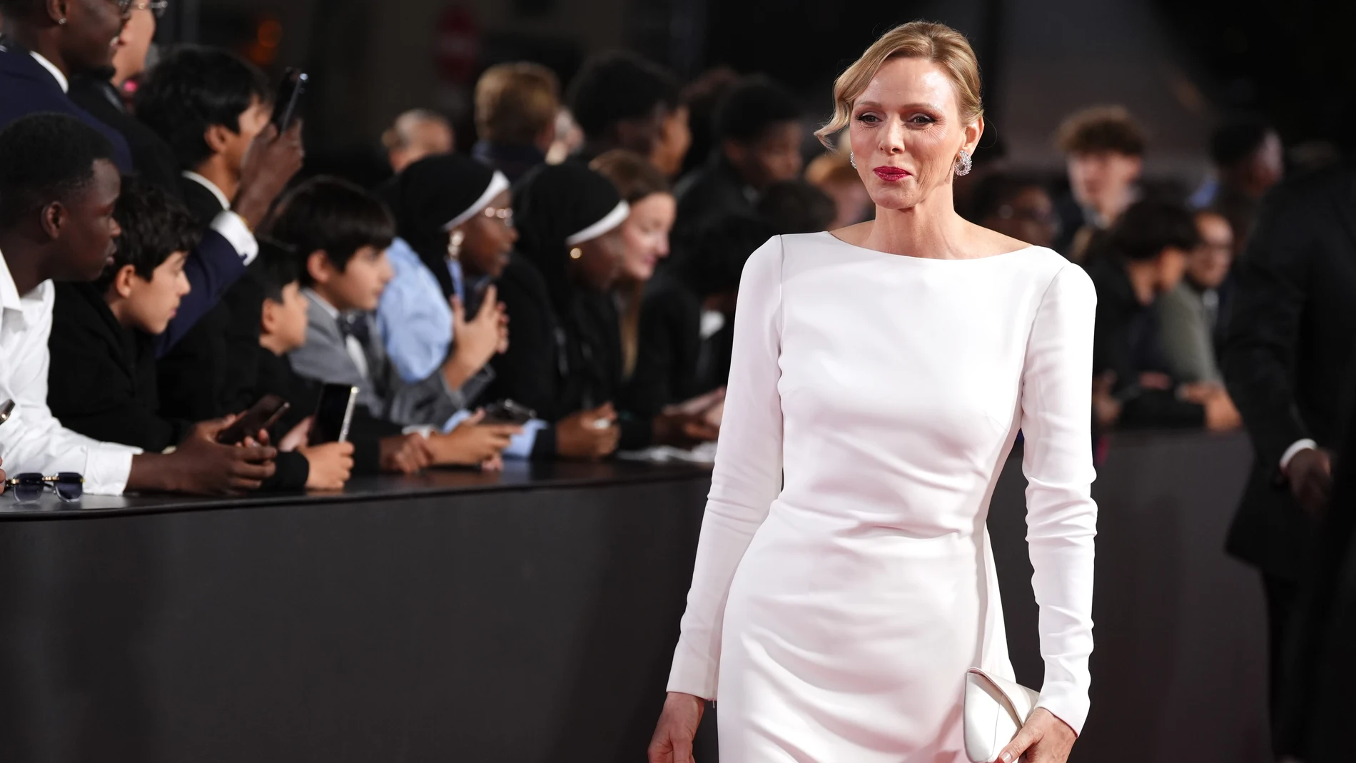 22 September 2025, France, Paris: Princess Charlene of Monaco arrives at the Ballon d'Or awards ceremony 2025, at the Theatre du Chatelet in Paris. Photo: Adam Davy/PA Wire/dpa 22/09/2025 ONLY FOR USE IN SPAIN